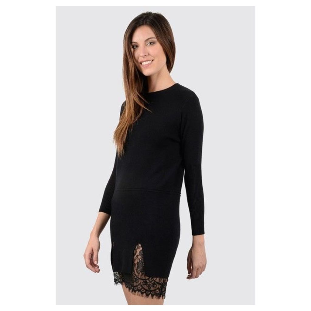 Short Dress with 3/4-Length Sleeves