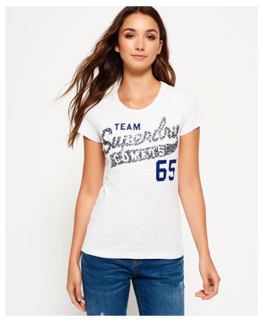Superdry Sequin Team Comets T-shirt