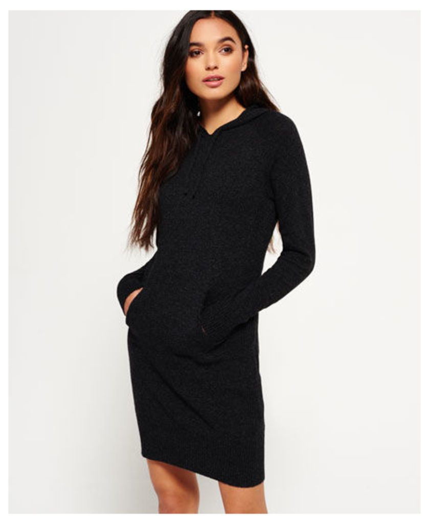 Superdry Luxe Knitted Hoodie Dress