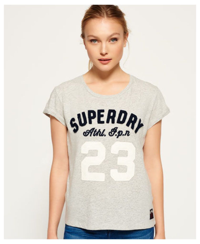 Superdry Varsity Applique Roll Cuff T-shirt