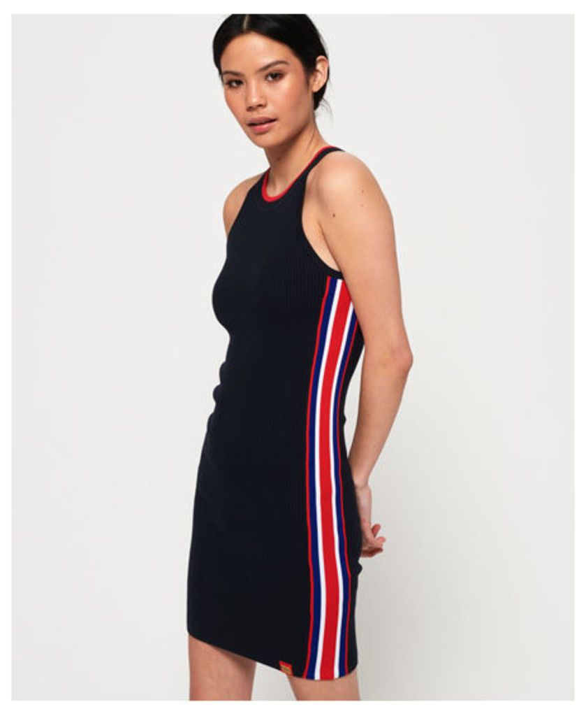 Superdry Sporty Taped Ribbed Dress