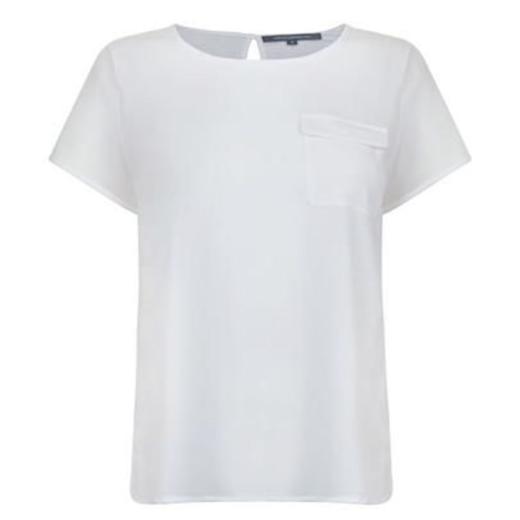 FRENCH CONNECTION Dip Hem Polly T Shirt
