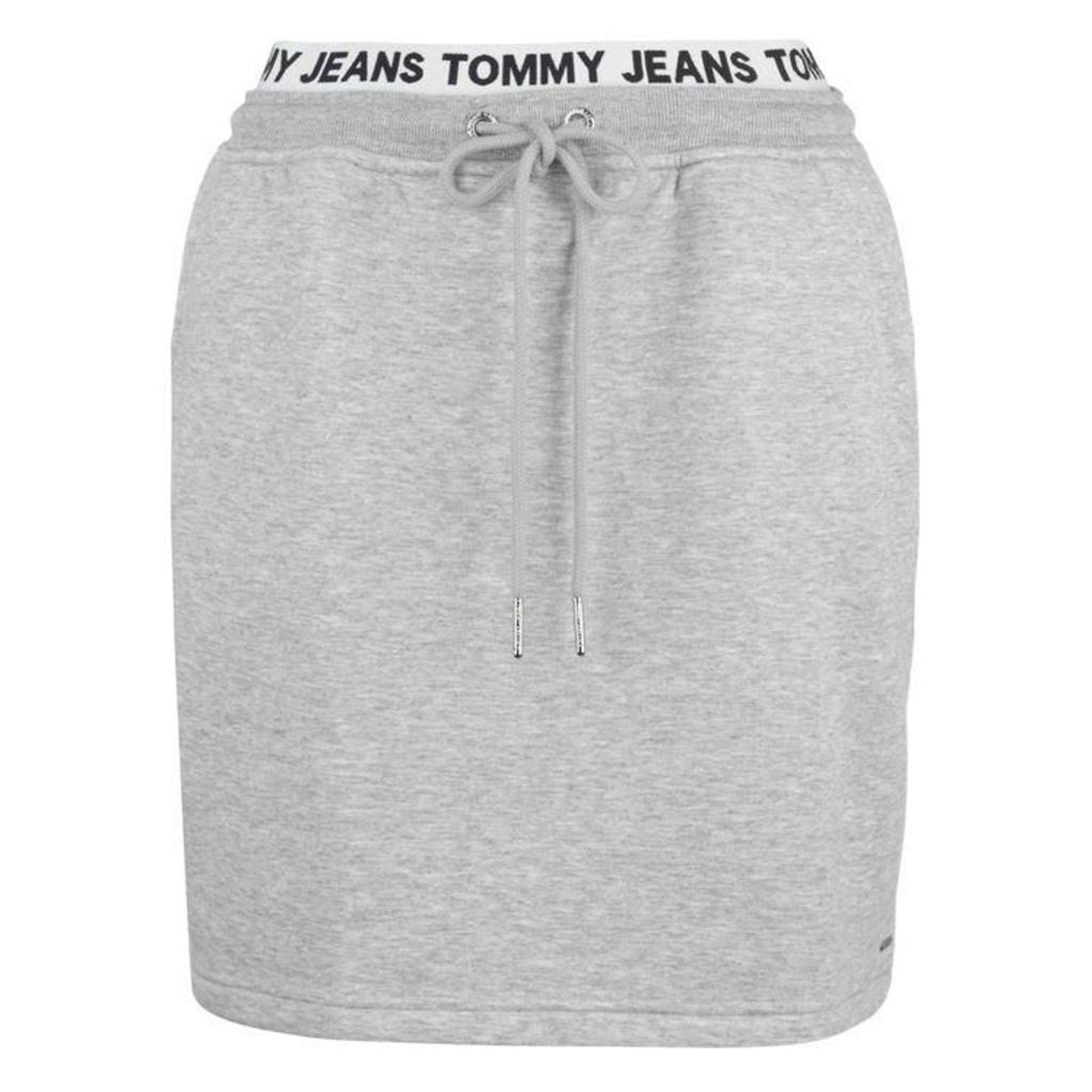 Tommy Jeans Logo Waistband Skirt - Pale Grey