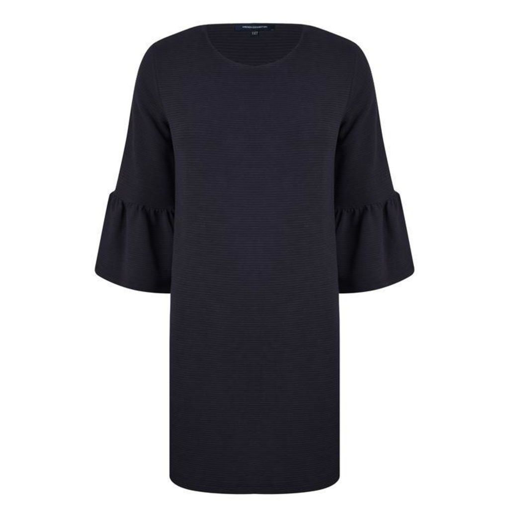 French Connection Sudan Flared Sleeve Dress - Utility Blue
