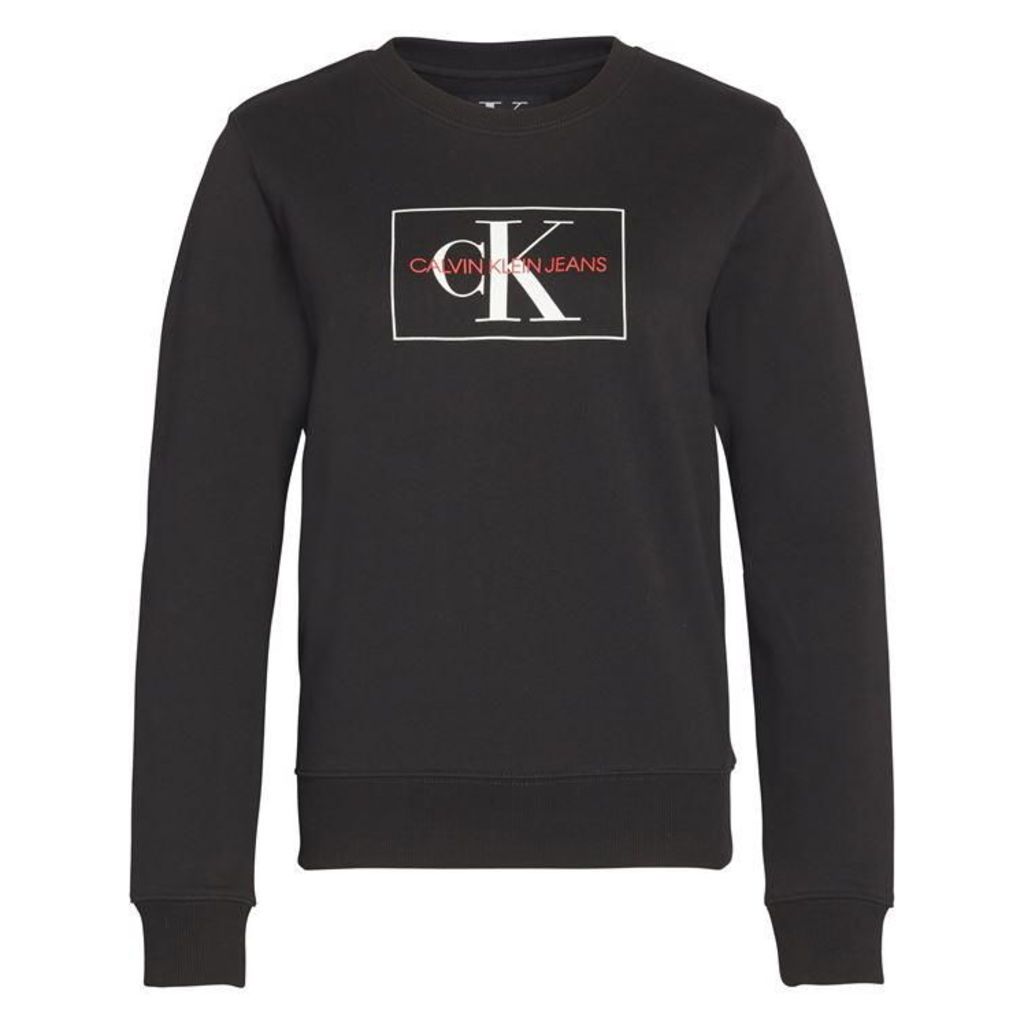 Calvin Klein Jeans Mono Logo Box Crew Sweatshirt