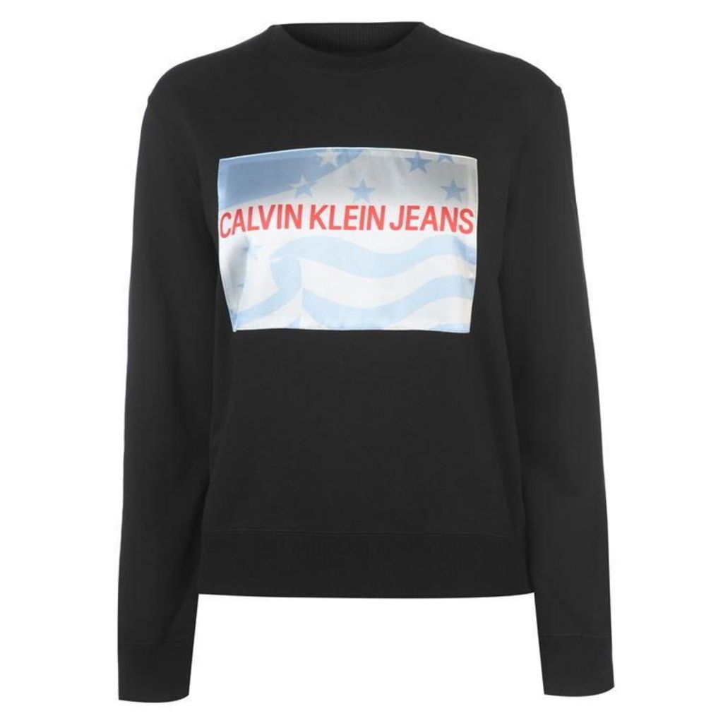 Calvin Klein Jeans Flag Print Sweatshirt