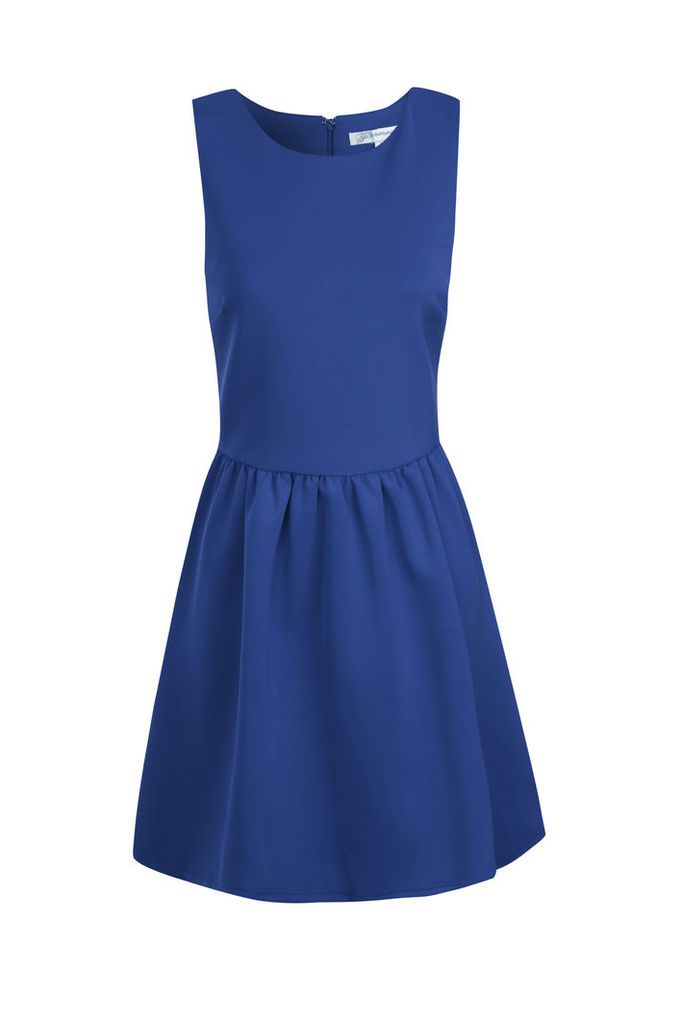 Blue Sleeveless Skater Dress