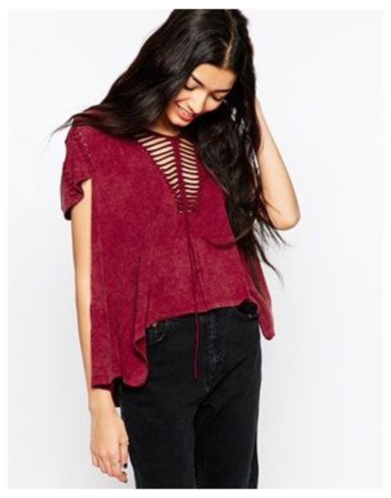 Free People Too Cool T-Shirt - Plumberry