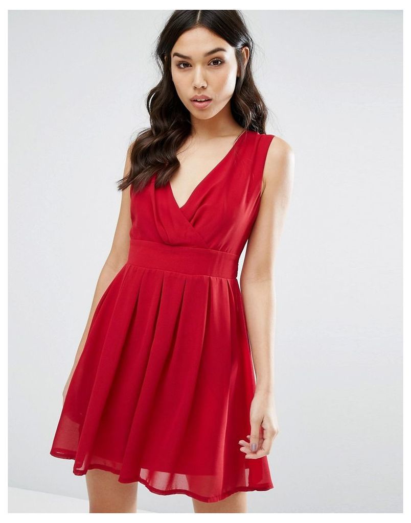 Jasmine Skater Dress - Red