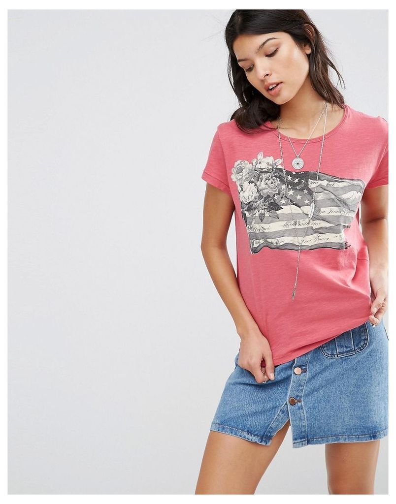 Pepe Jeans Janey Logo T-Shirt - 371dk blush
