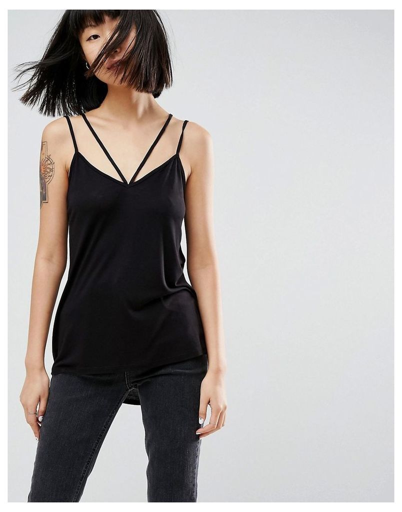 ASOS The Ultimate Cami With Caging Detail - Black