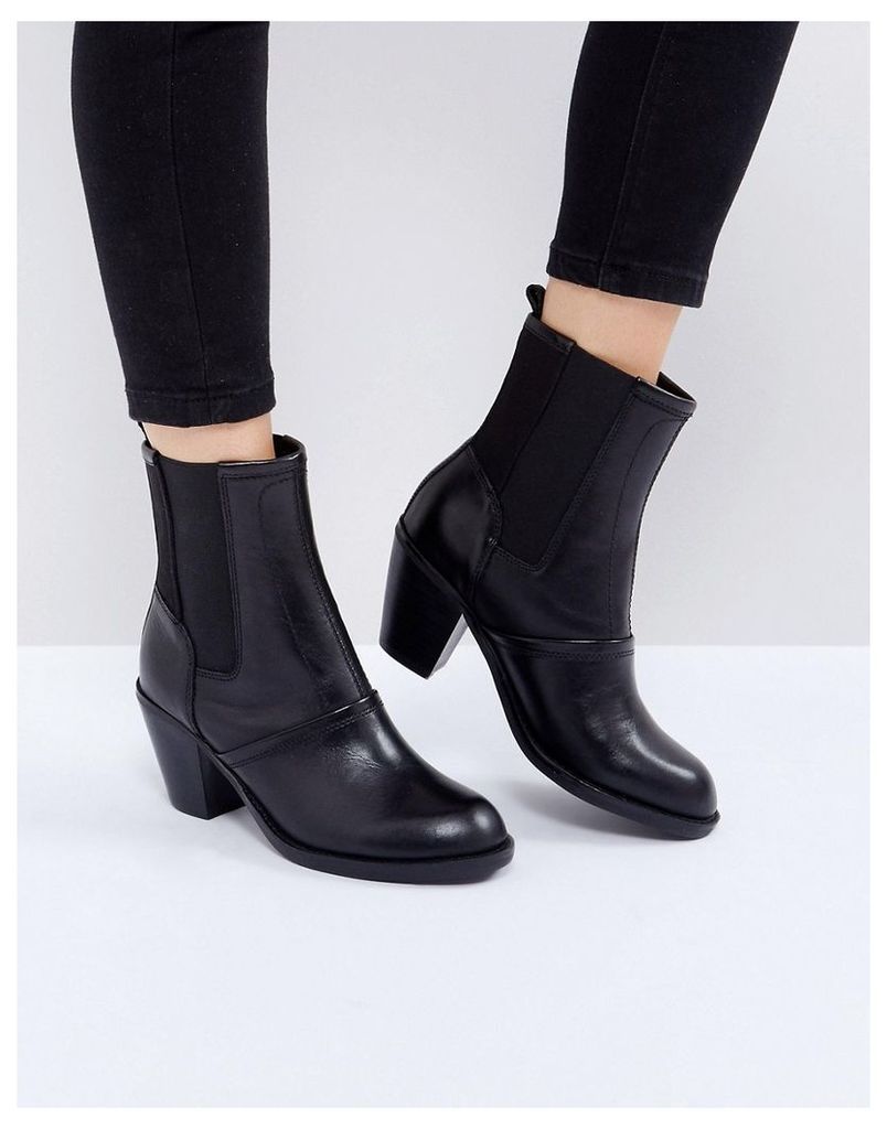 G-Star Block Heeled Ankle Boot - Black