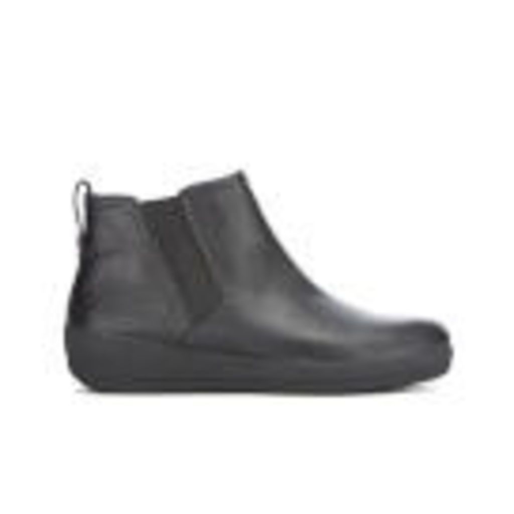 FitFlop Women's F-Sporty Leather Chelsea Boots - Black - UK 7