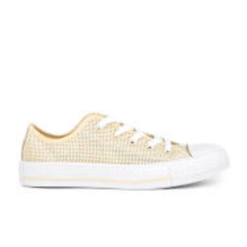 Converse Women's Chuck Taylor All Star Ox Trainers - Natural/Frayed Burlap/White
