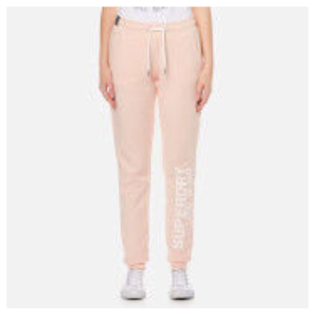 Superdry Women's Athletic League Cuff Joggers - 90's Baby Pink Marl