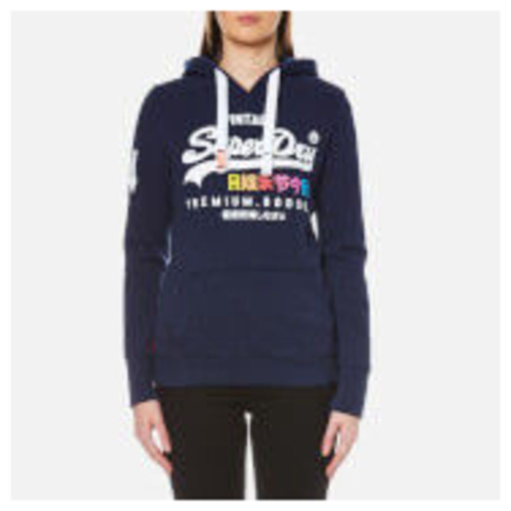 Superdry Women's Premium Goods Hooded Jumper - French Navy Rugged