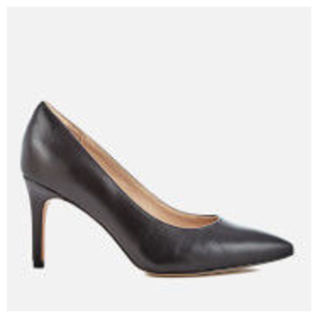 Clarks Women's Dinah Keer Leather Court Shoes - Black