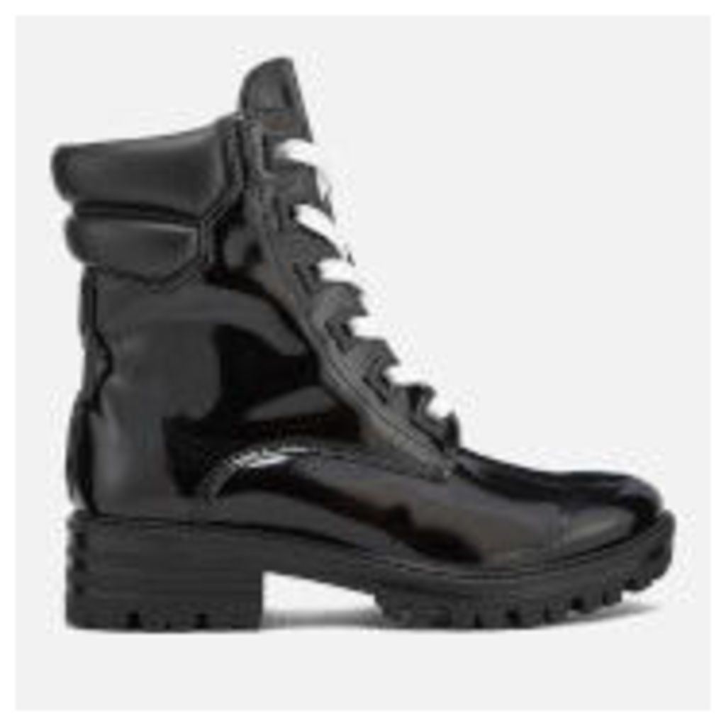 Kendall + Kylie Women's East Leather Lace Up Boots - Black