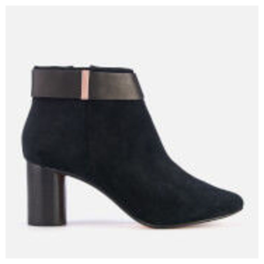 Ted Baker Women's Mharia Suede Heeled Ankle Boots - Black