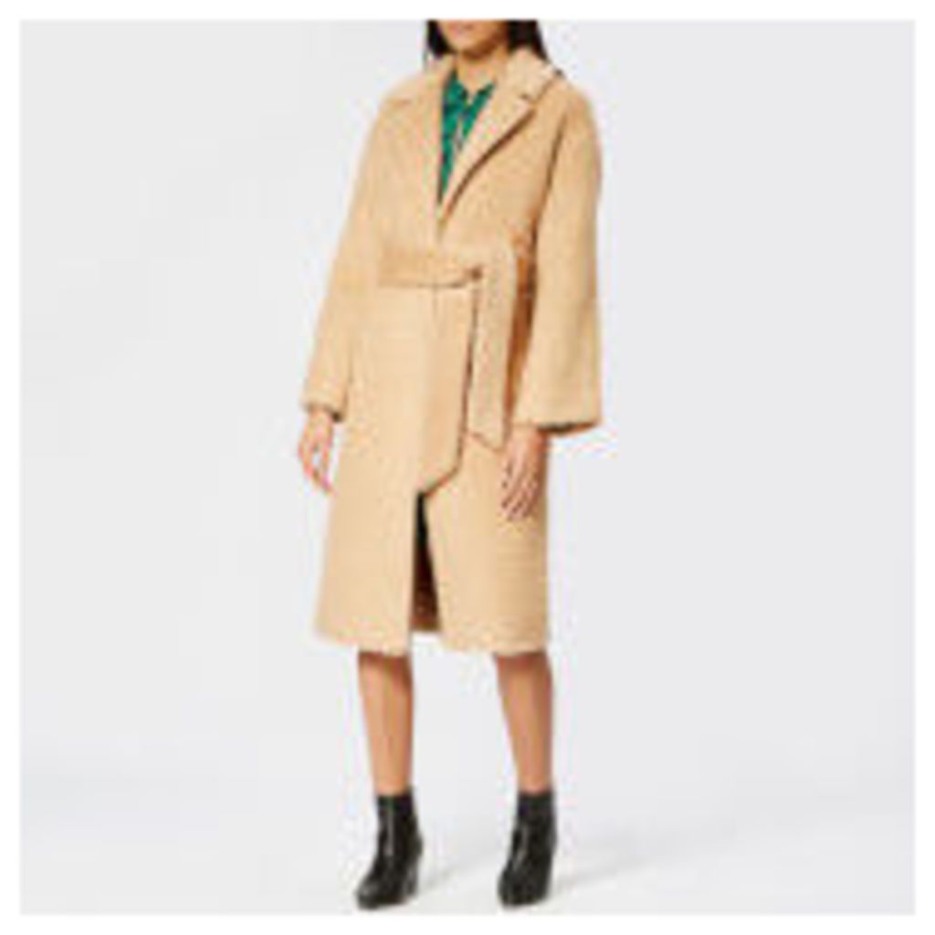 Whistles Women's Textured Belted Coats - Camel