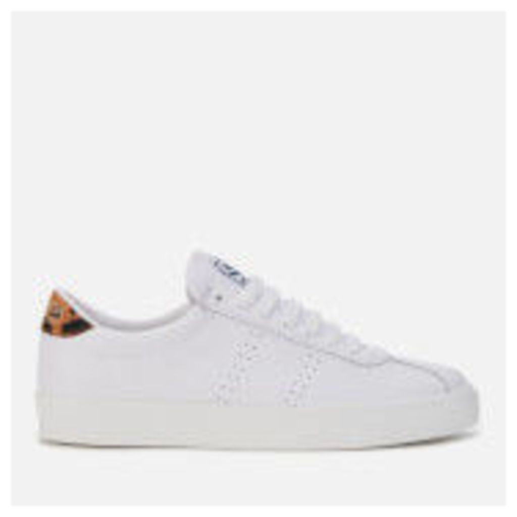 Superga Women's 2843 Comflealeopardu Trainers - White/Brown