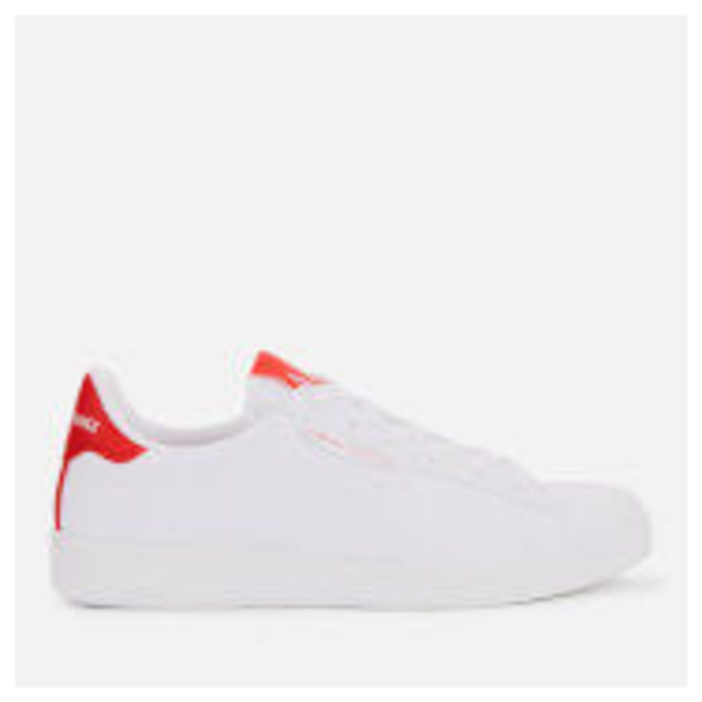 Armani Exchange Women's Canvas Low Top Trainers - White/Red