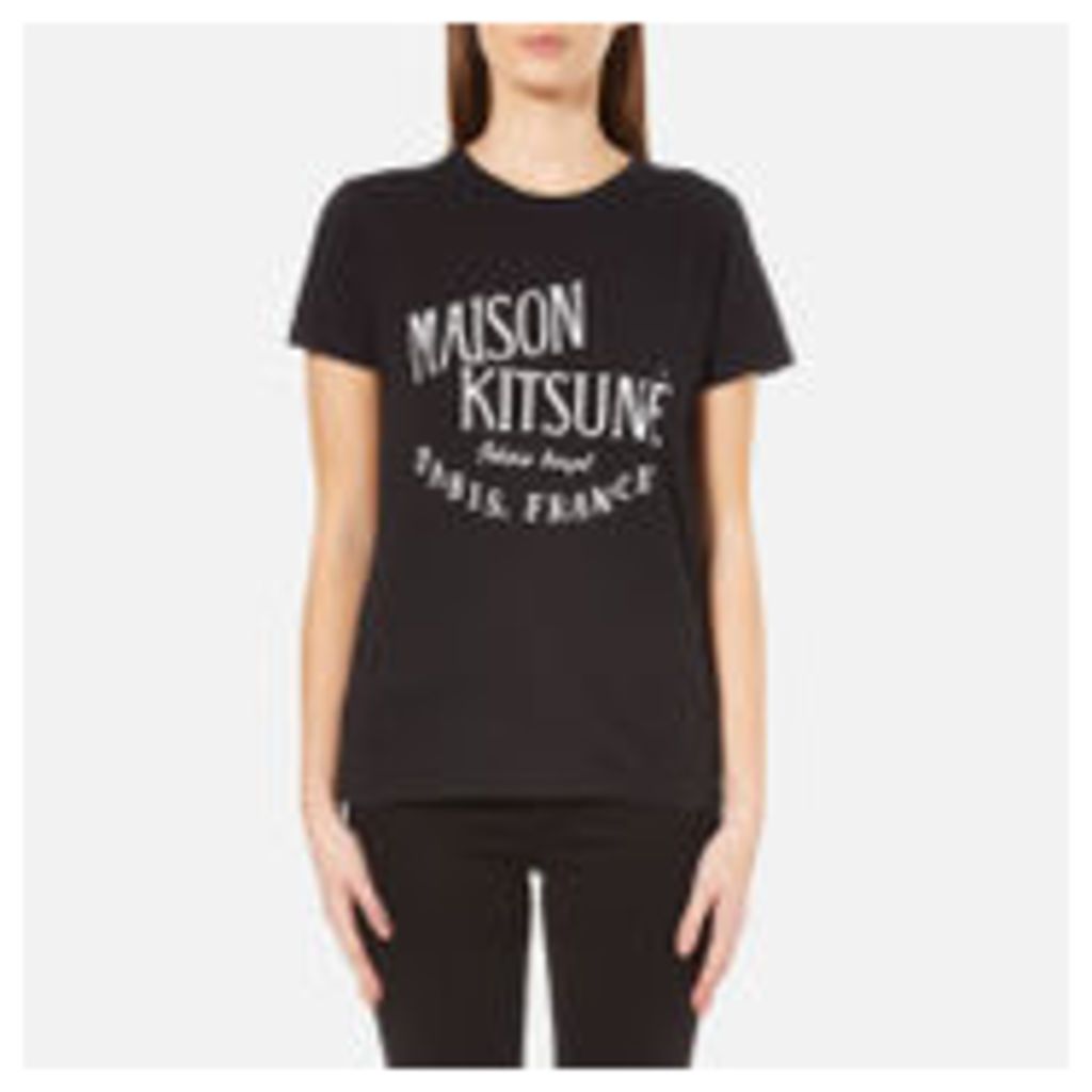 Maison KitsunÃ© Women's Palais Royal T-Shirt - Black - M