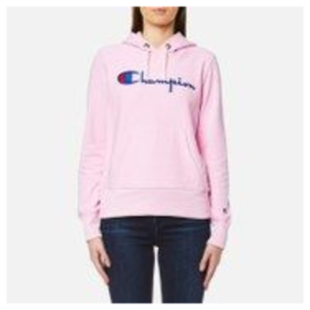 Champion Women's Hooded Sweatshirt - Pink - L