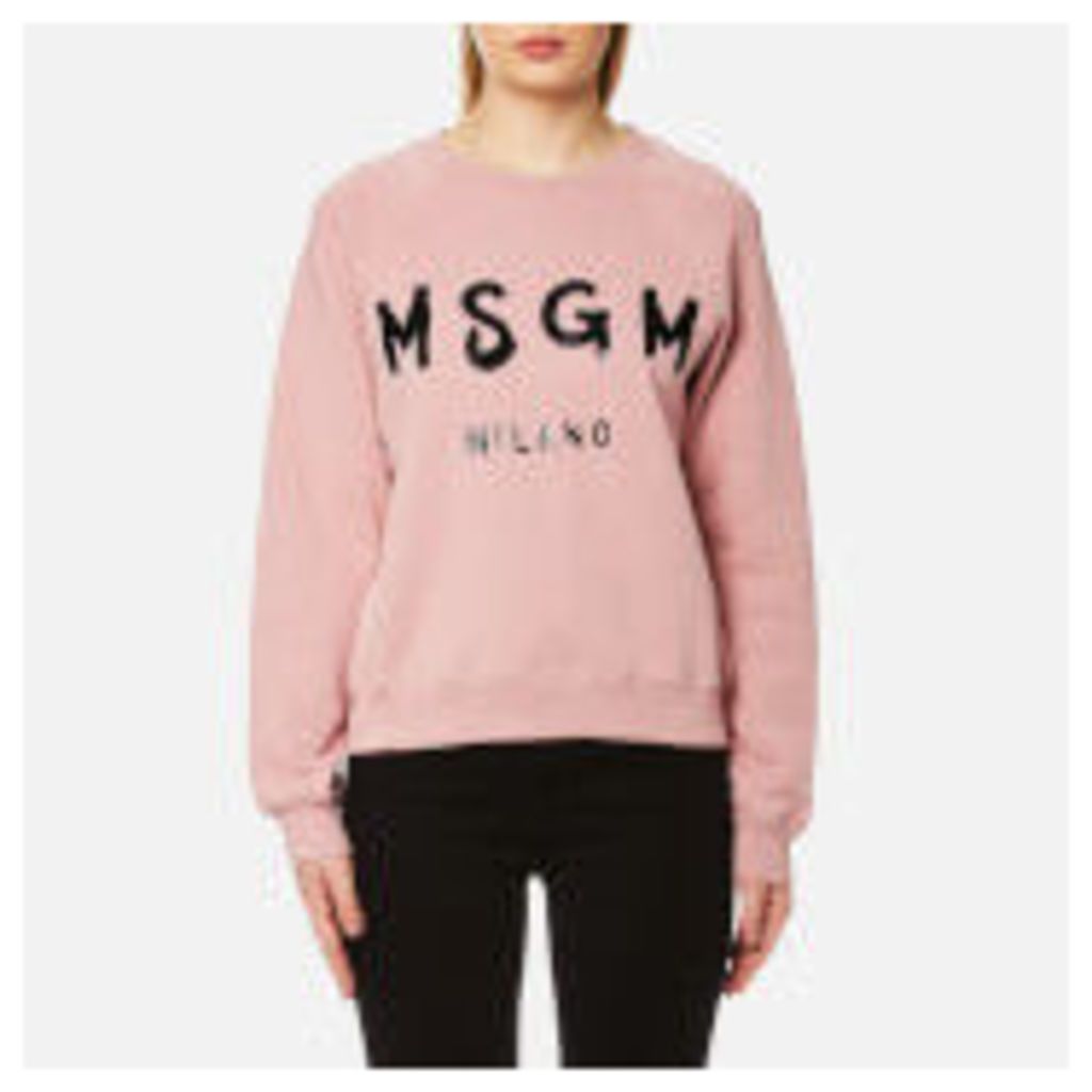 MSGM Women's Logo Sweatshirt - Baby Pink - S
