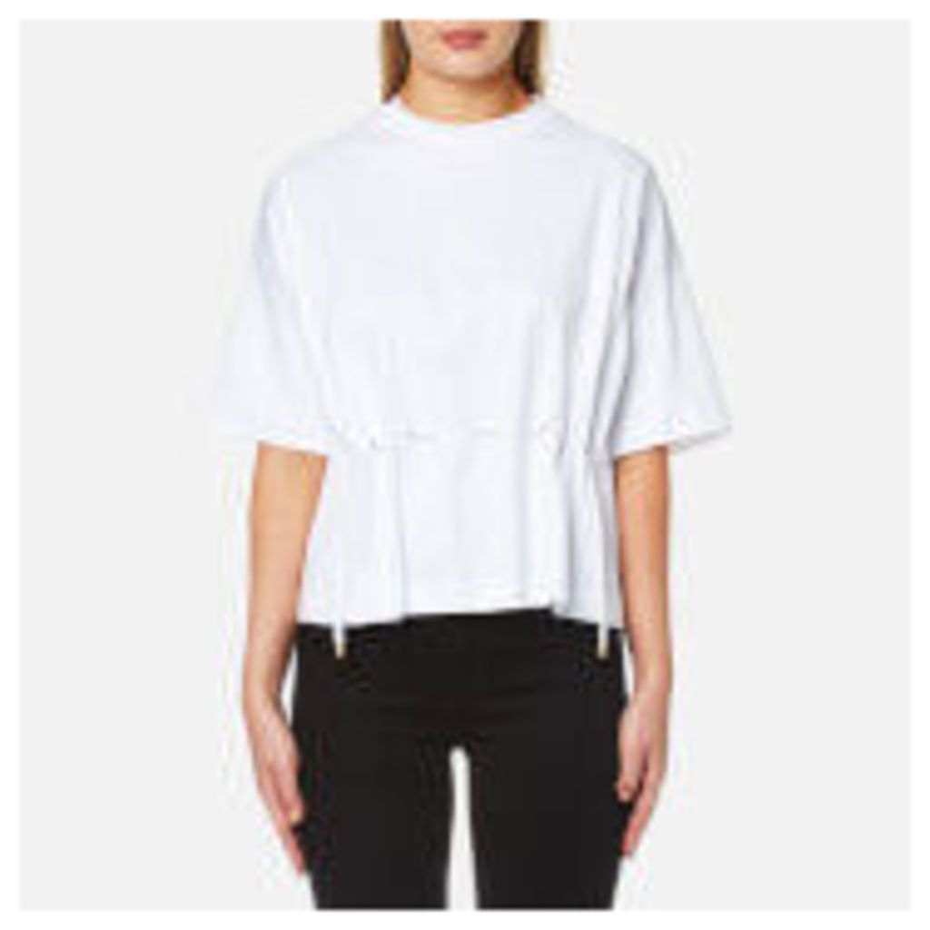 KENZO Women's Pima Cotton Jersey Drawstring T-Shirt - White - M - White