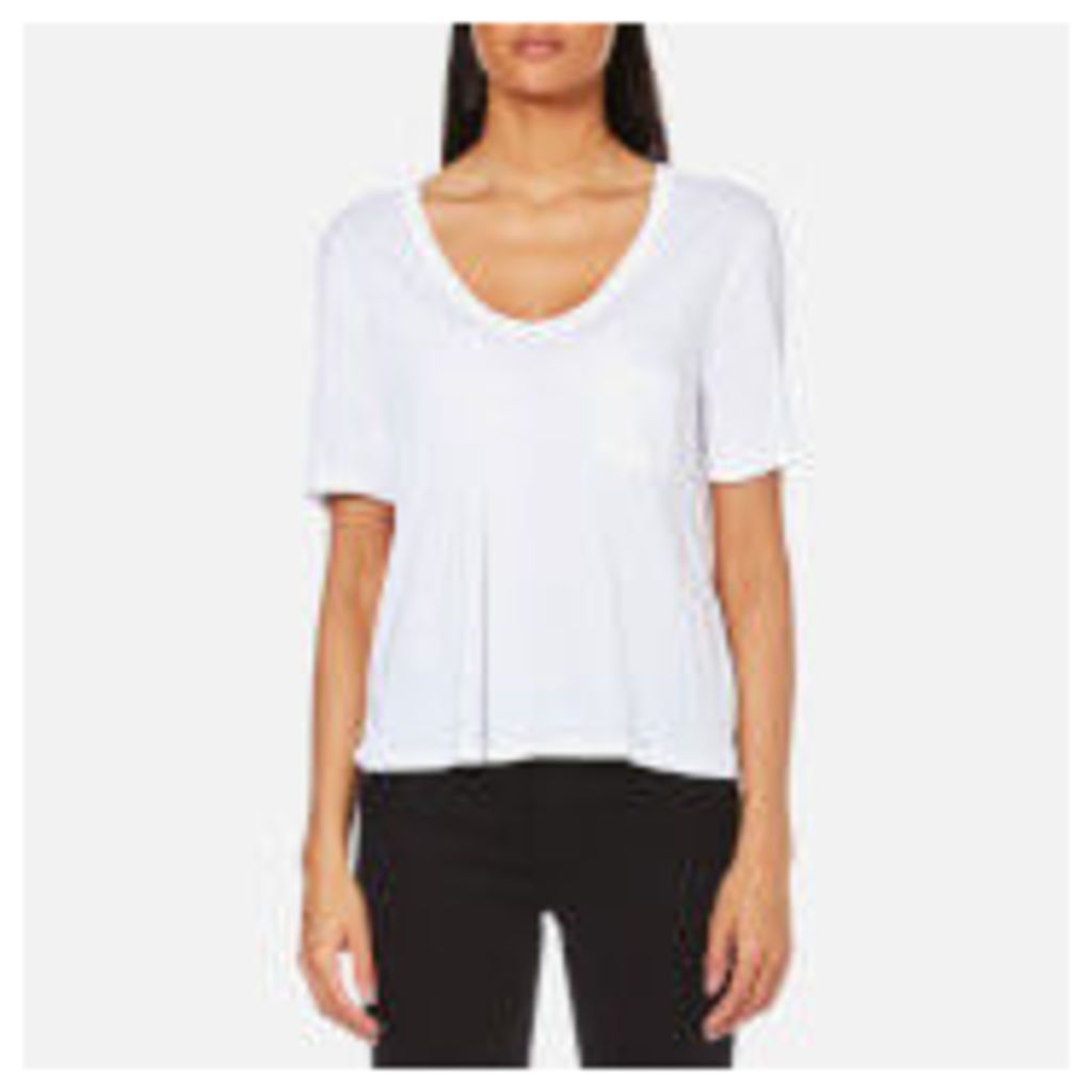T by Alexander Wang Women's Classic Cropped T-Shirt - White