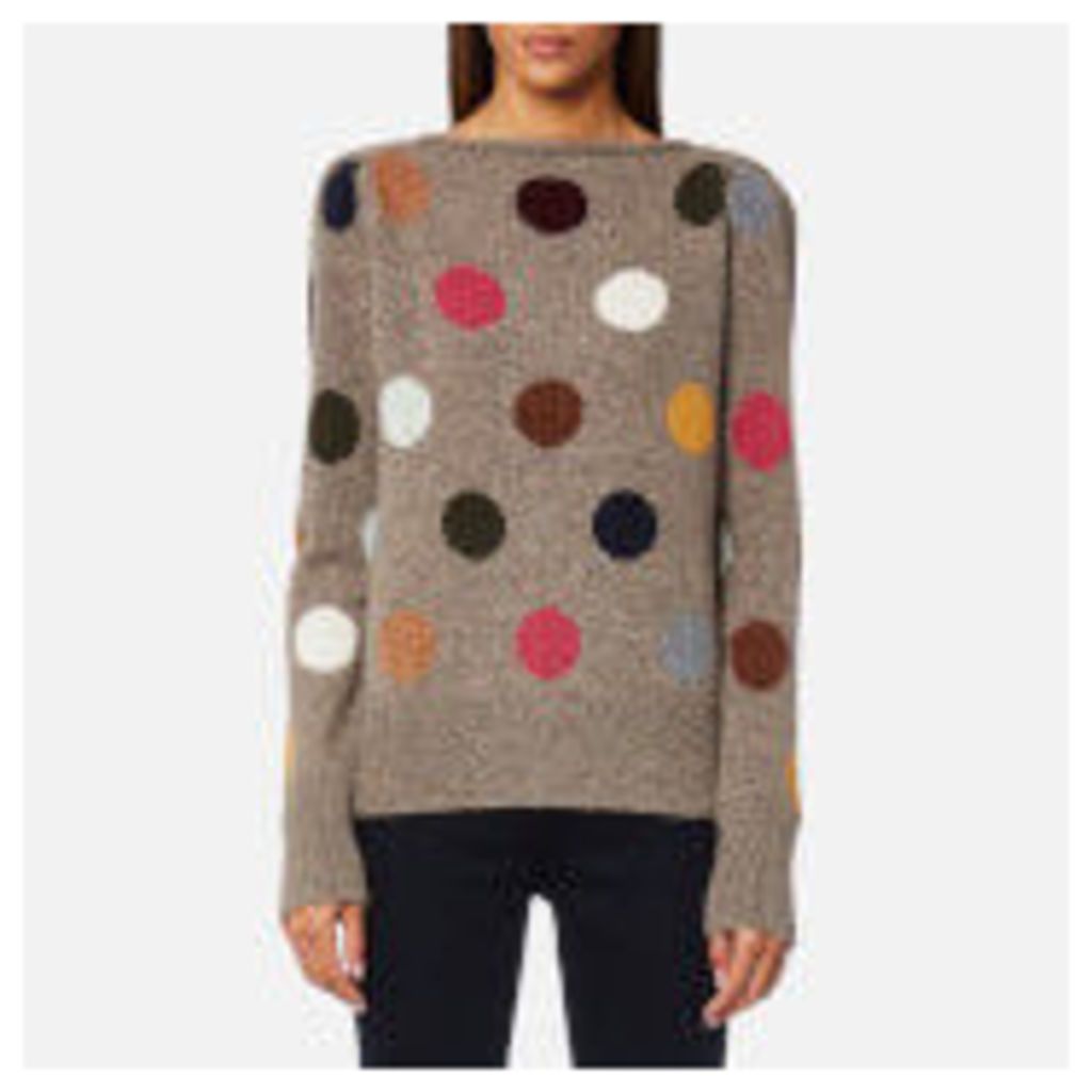 Marc Jacobs Women's Long Sleeve Polka Dot Sweater - Multi - L - Multi