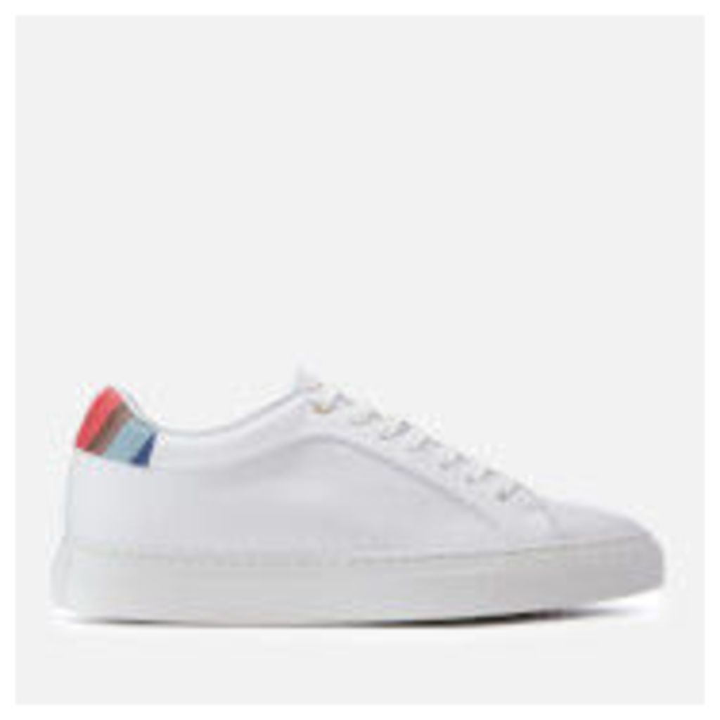 Paul Smith Women's Basso Leather Cupsole Trainers - White