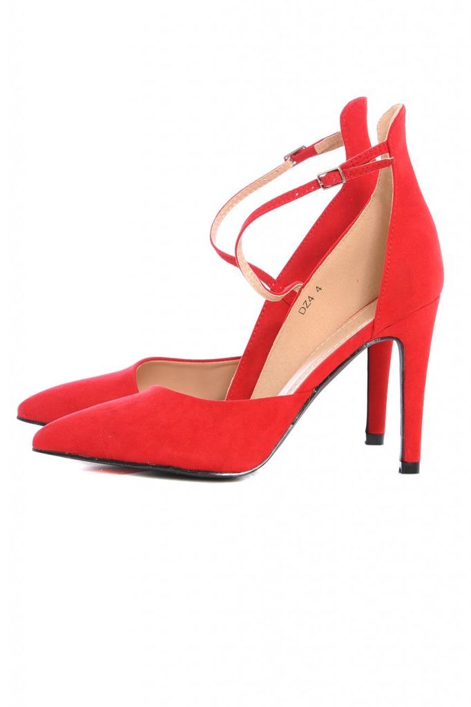 Strap Court  Pointy Heeled  Shoe