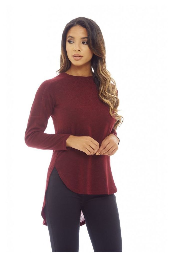 AX Paris Knitted Top Wine