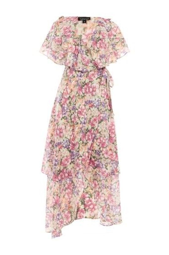 Womens Garden Floral Wrap Maxi Dress - Multi, Multi