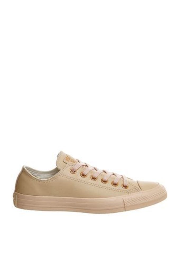 Womens **All Star Low Leather Trainers by Converse supplied by Office - Pink, Pink