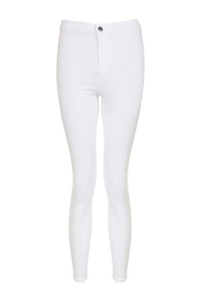 Womens MOTO White Joni Jeans - White, White