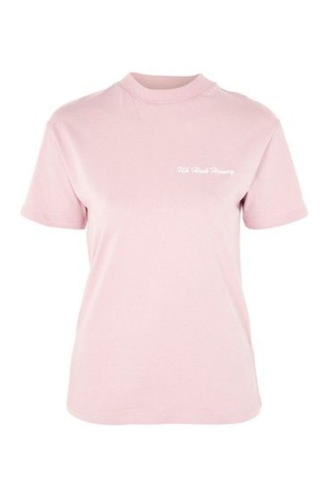 Womens Uh Huh Honey T-Shirt by Tee & Cake - Pink, Pink