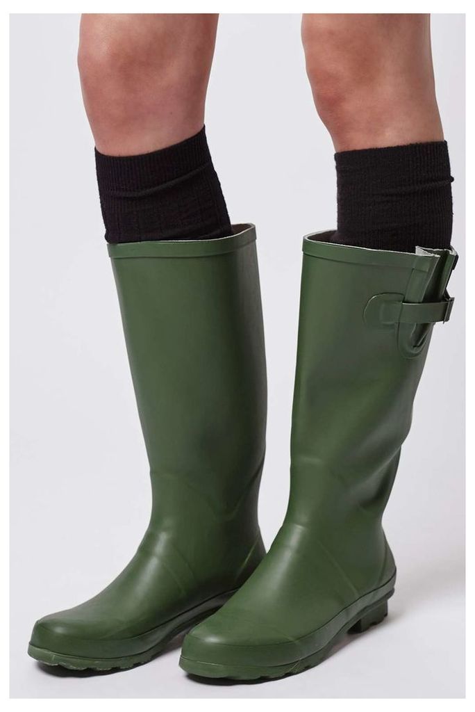 Womens JACOBSON Drizzle Wellies - Green, Green