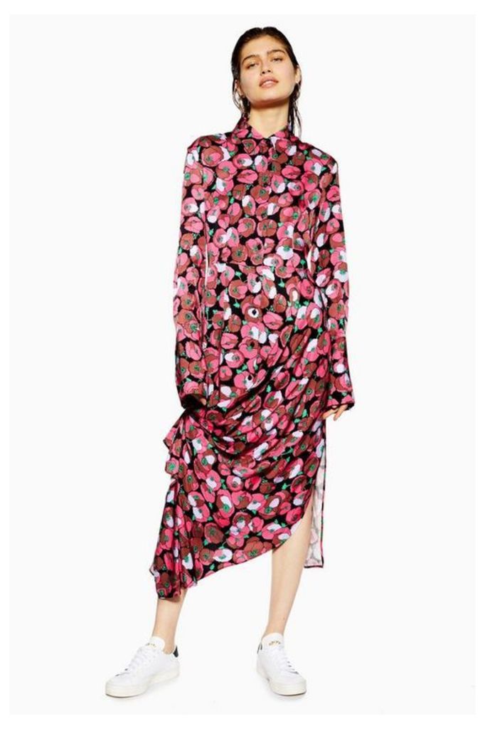 Womens **Poppy Gathered Shirt Dress By Boutique - Multi, Multi