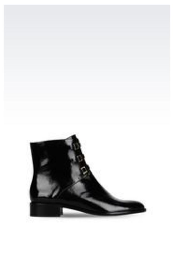 OFFICIAL STORE EMPORIO ARMANI PATENT ANKLE BOOT