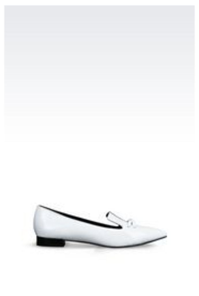 OFFICIAL STORE EMPORIO ARMANI PATENT BALLET FLAT