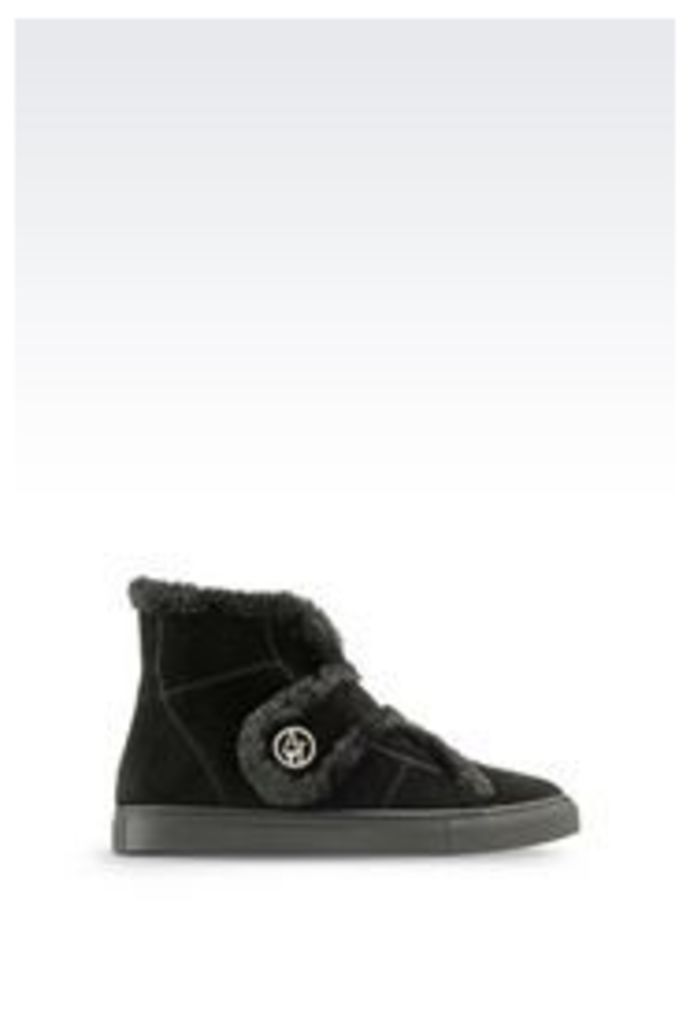 OFFICIAL STORE ARMANI JEANS SUEDE ANKLE BOOT