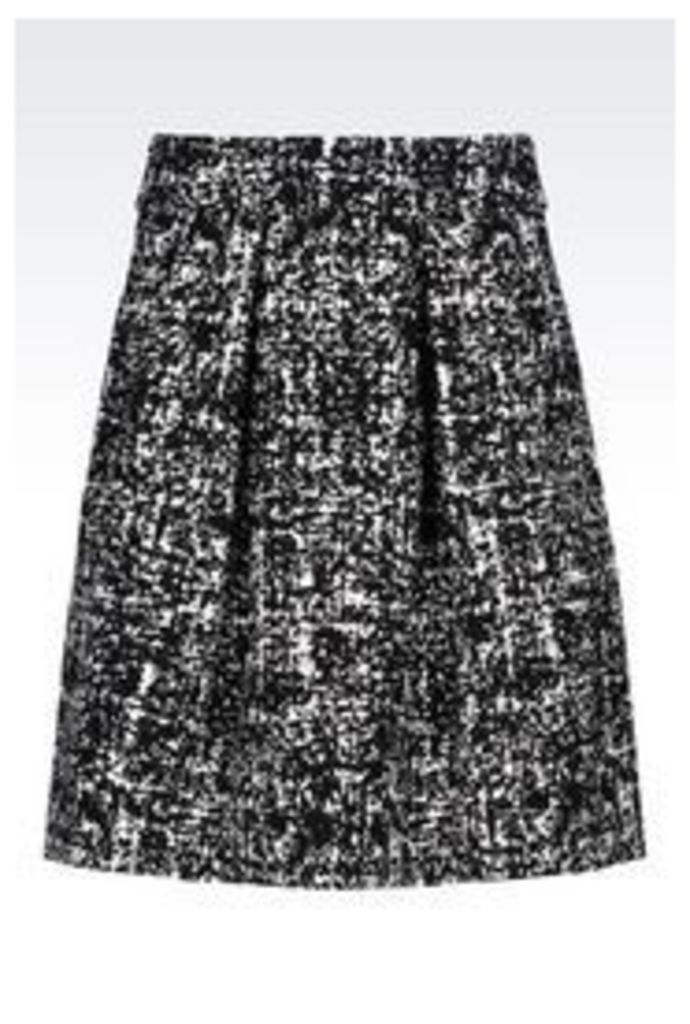 OFFICIAL STORE EMPORIO ARMANI SKIRT IN STRETCH JACQUARD
