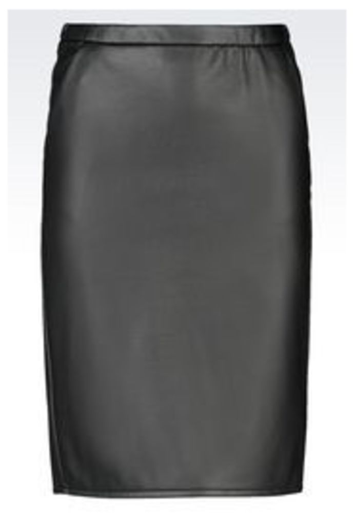 OFFICIAL STORE ARMANI JEANS LEATHER EFFECT SKIRT