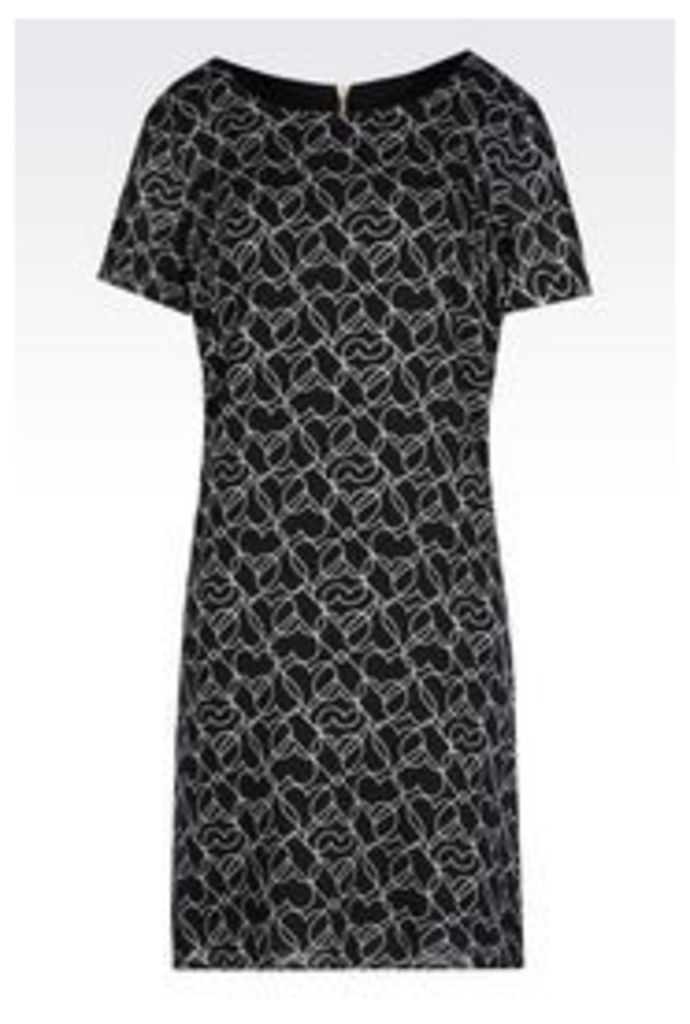 OFFICIAL STORE ARMANI JEANS HEART PRINT DRESS