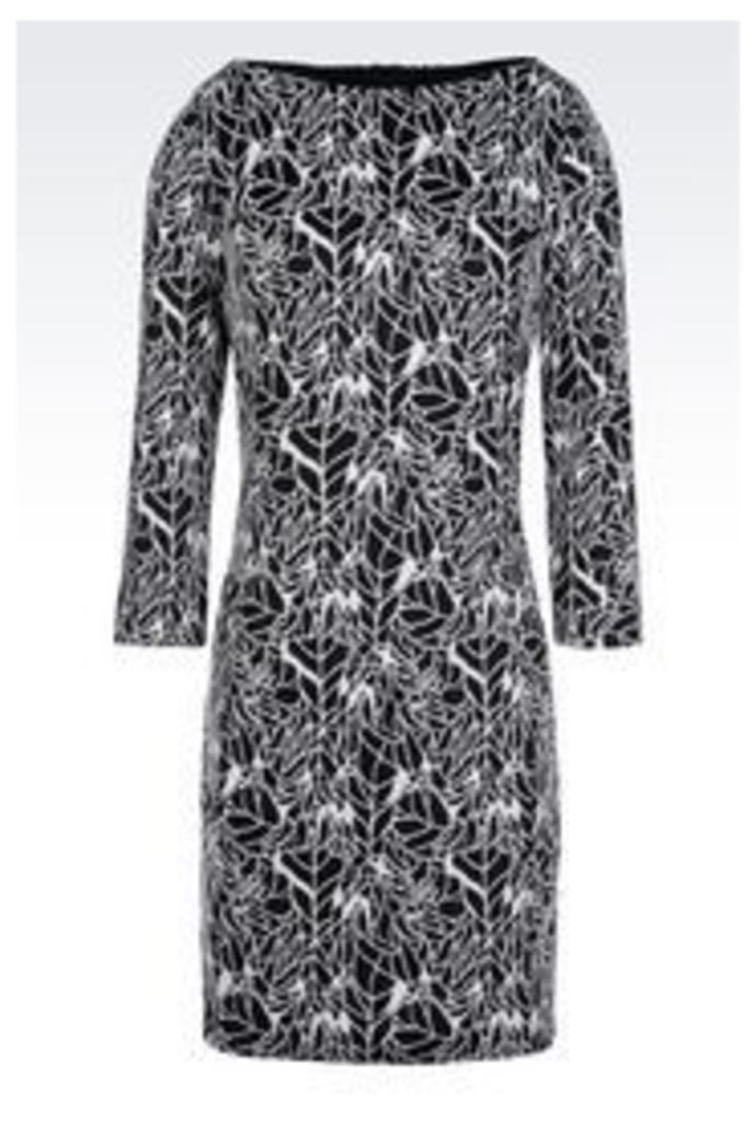 OFFICIAL STORE ARMANI JEANS DRESS IN JACQUARD