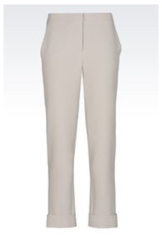 OFFICIAL STORE EMPORIO ARMANI TROUSERS IN TECHNICAL FABRIC