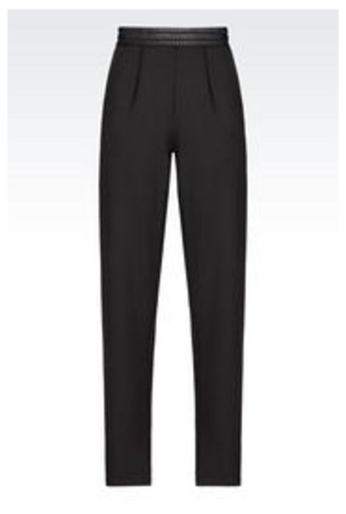 OFFICIAL STORE EMPORIO ARMANI JERSEY TROUSERS